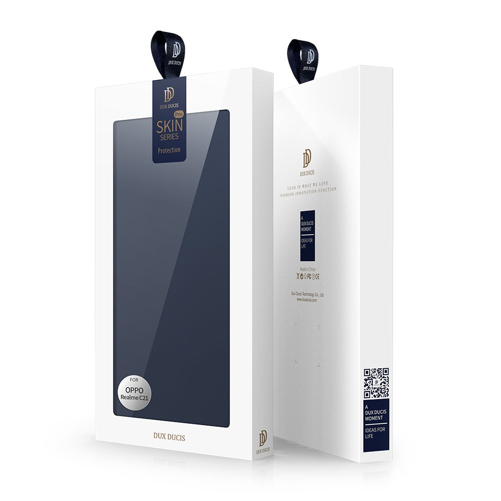DUX DUCIS Skin Pro Boekhoes voor Realme C21 - zwart