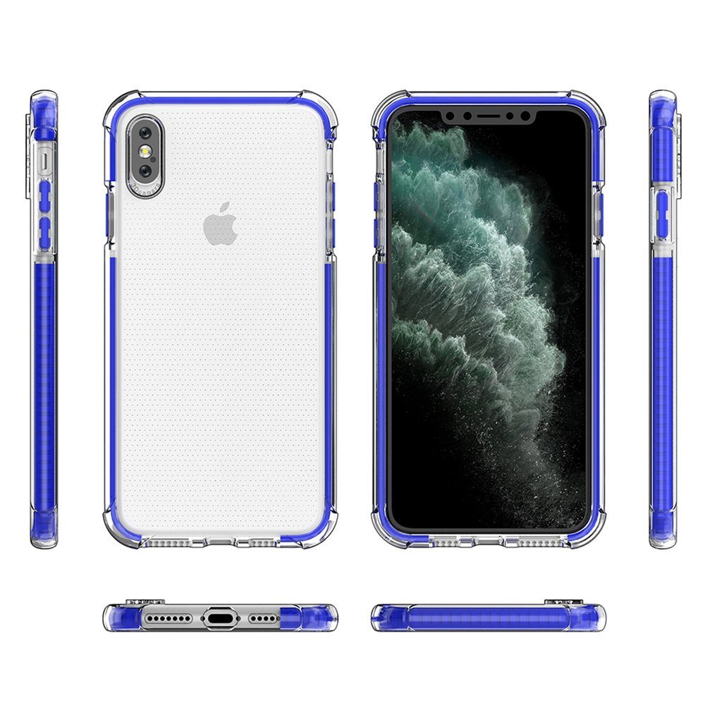 Siliconen hoes Spring Armor voor Apple iPhone XS Max - rood