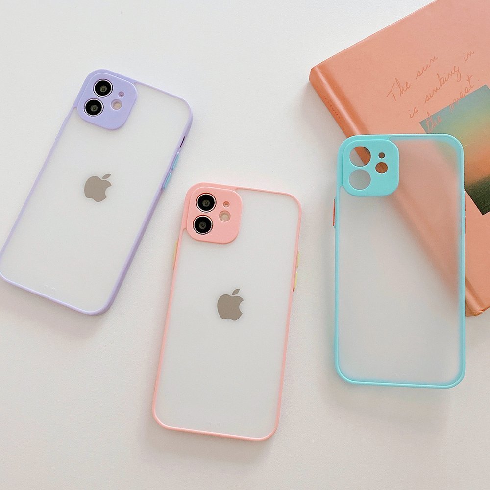 Siliconen flexibele hoes Milky Case voor Apple iPhone 12 Pro Max - rood