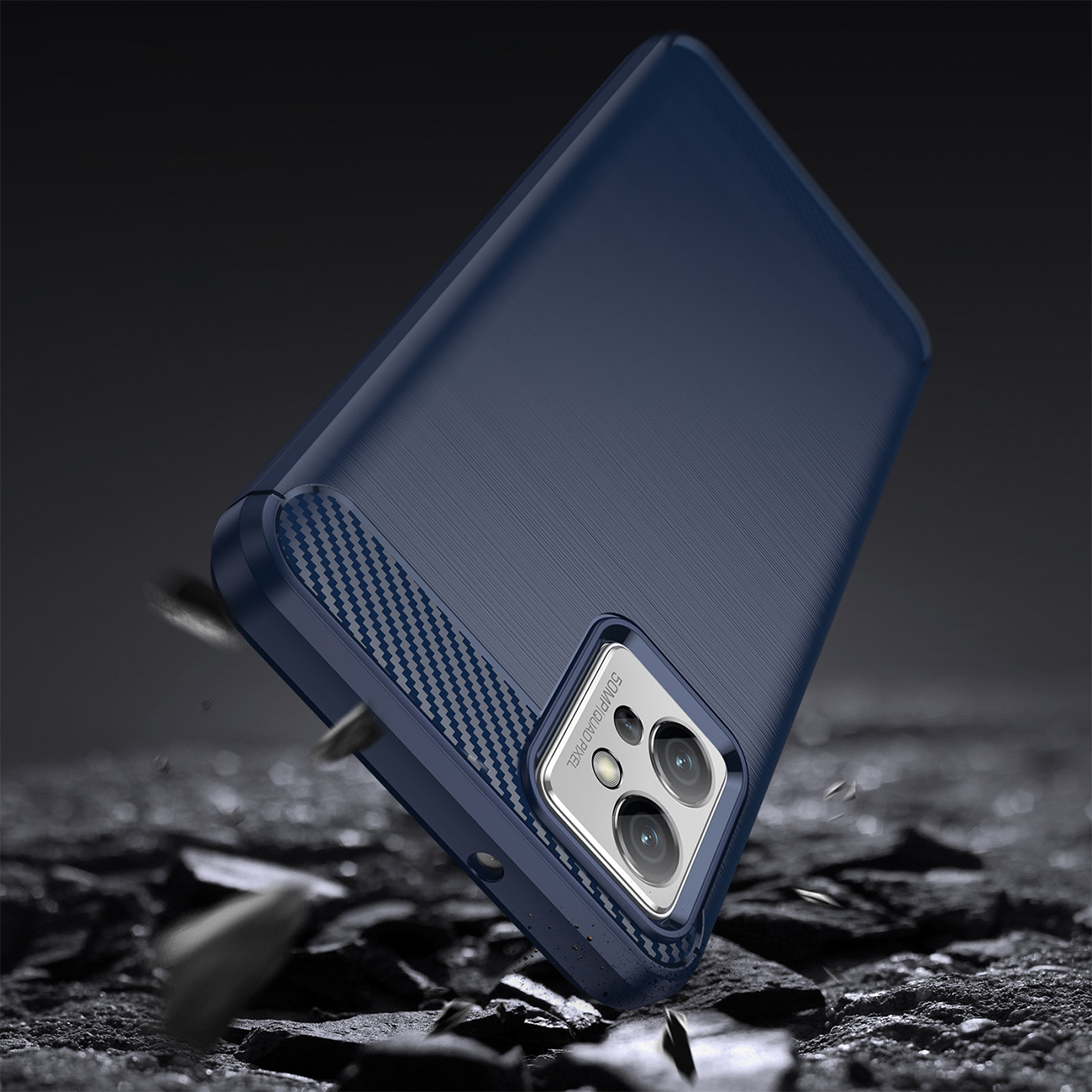 Carbon Shield TPU hoesje voor Honor 7X - zwart