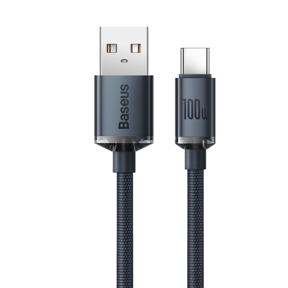 Baseus datakabel USB - USB-C 100W - 2 m - Paars