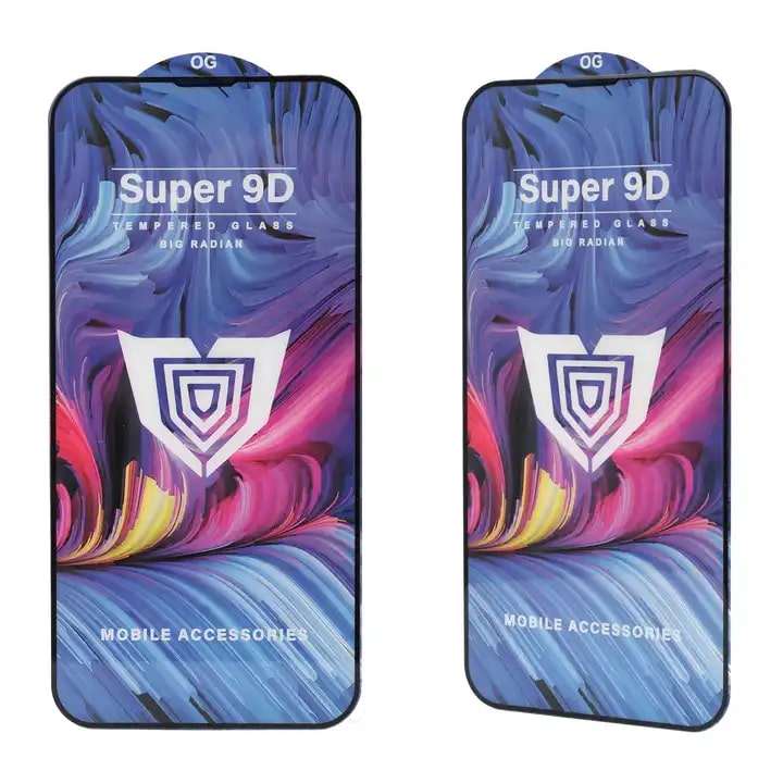 9D Super Beschermglas voor Apple iPhone 13 - zwart