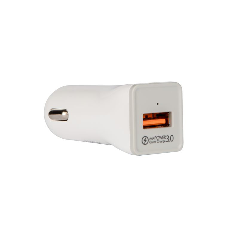 Maxximus autolader - 3A Quick Charge 3.0 - 18W - Wit