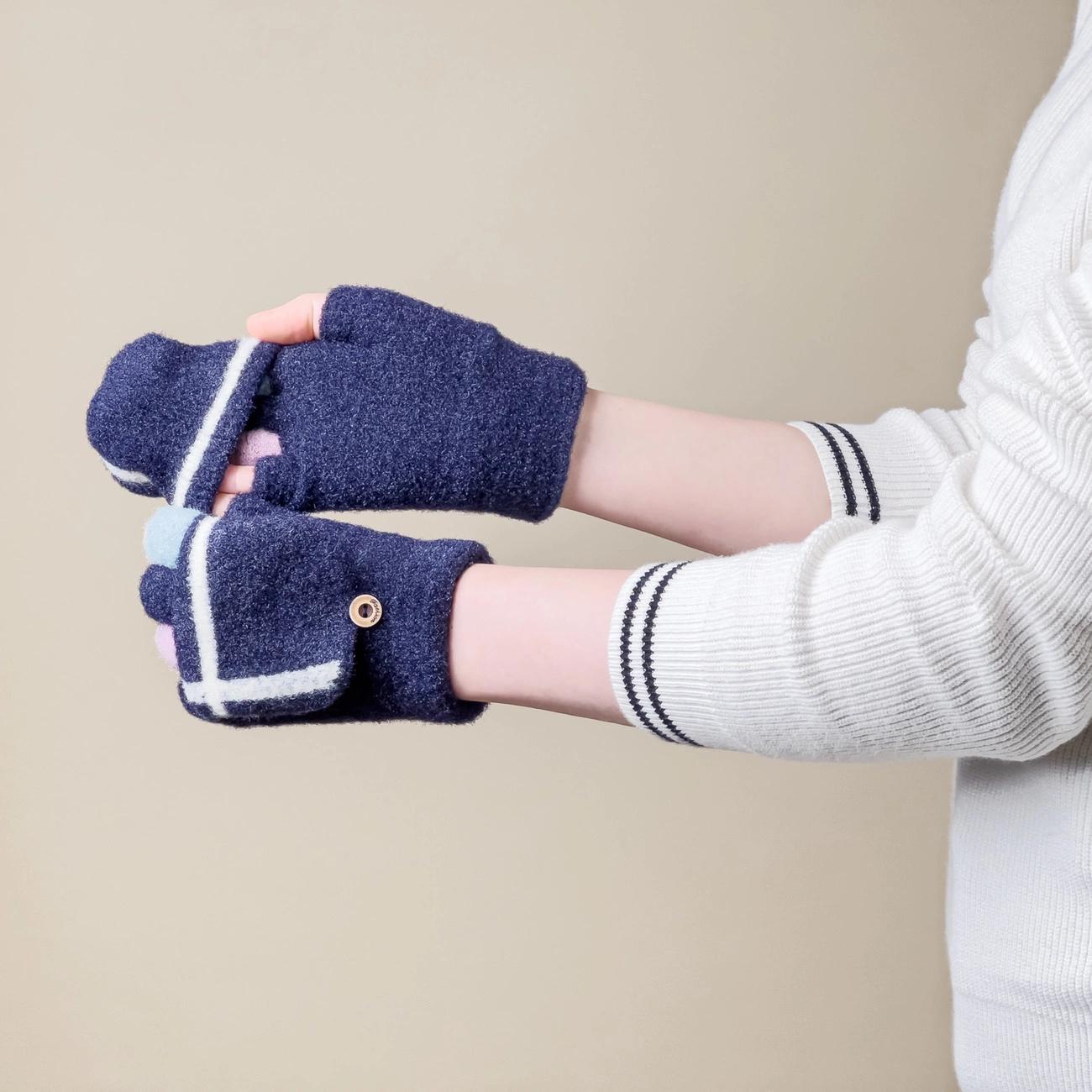 Dames- en kinder winterhandschoenen voor touchscreen – Roze