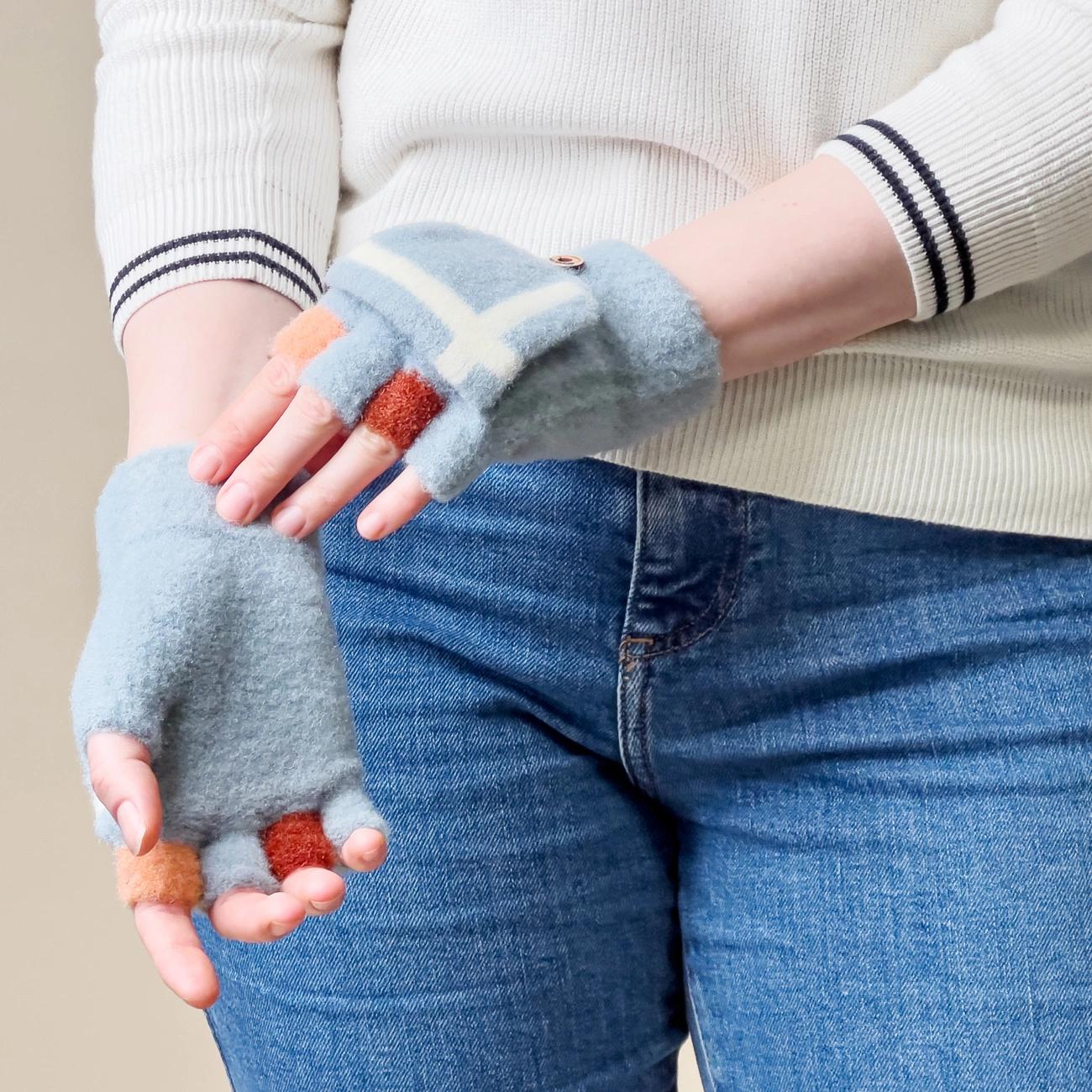 Dames- en kinder winterhandschoenen voor touchscreen – Roze