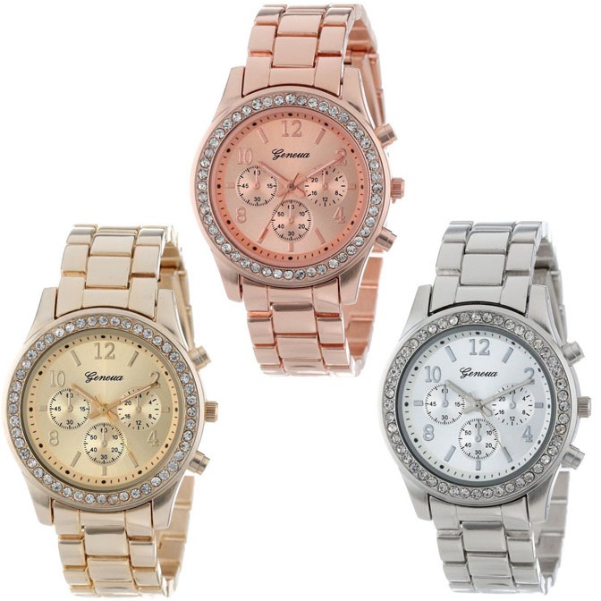 Horloge QU-2466 - Roze / Goud