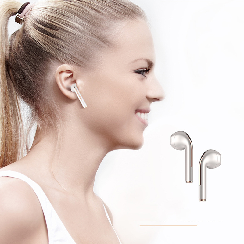 Draadloze oordopjes met microfoon - Wit