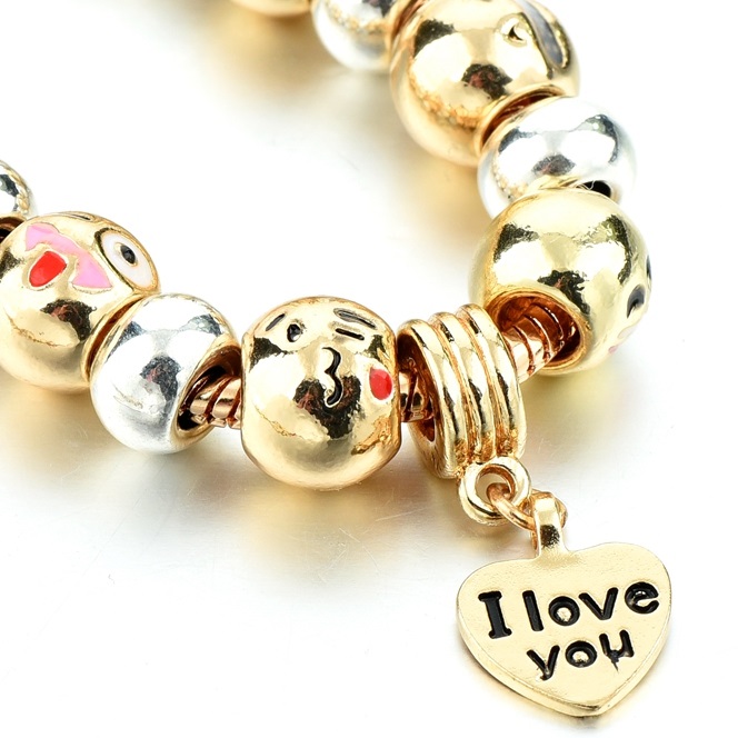 Armband ET-2176 - Zilver/Rood 2