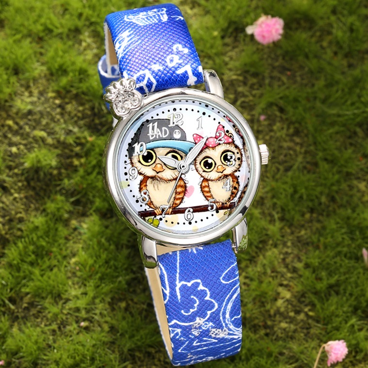 Kinderhorloge Owl - Roze 1