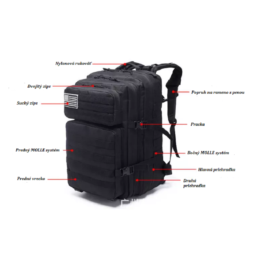 Tactische rugzak 45L - Groen