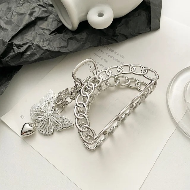 Haarclip Butterfly - Zilver / Type3