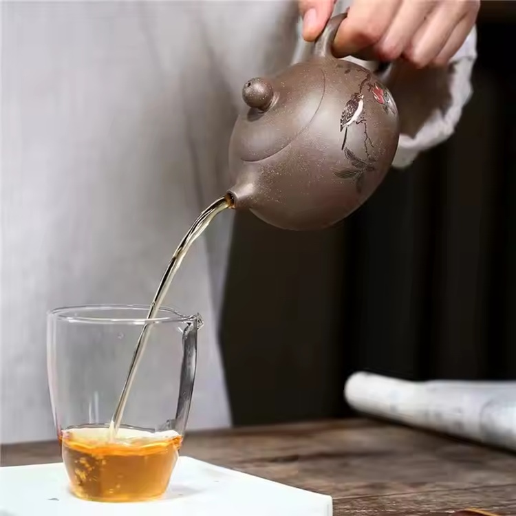 Theepot SH-37640 - Bruin / Grijs