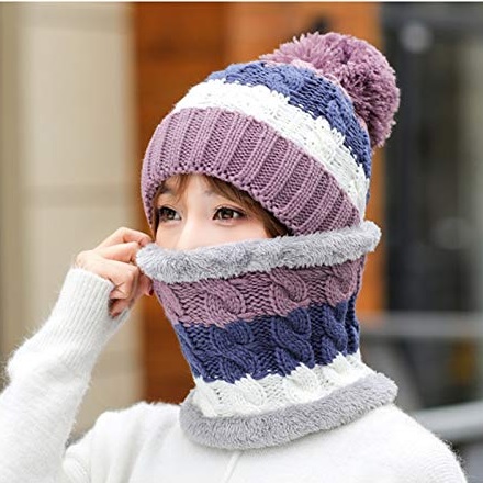 Muts en nekwarmer - Bordeaux
