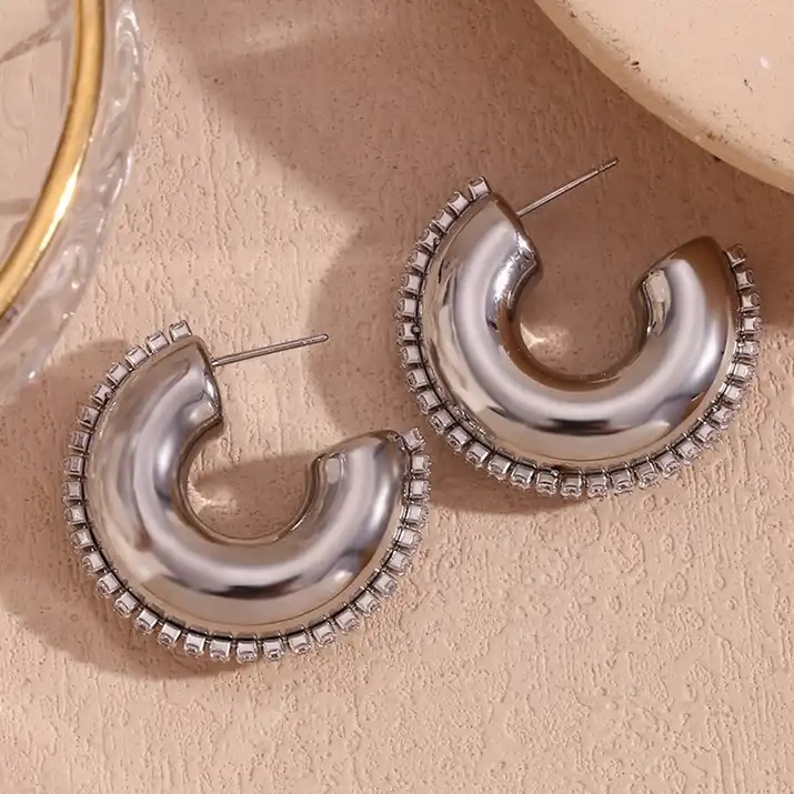 Oorbellen CI-29897 - Zilver