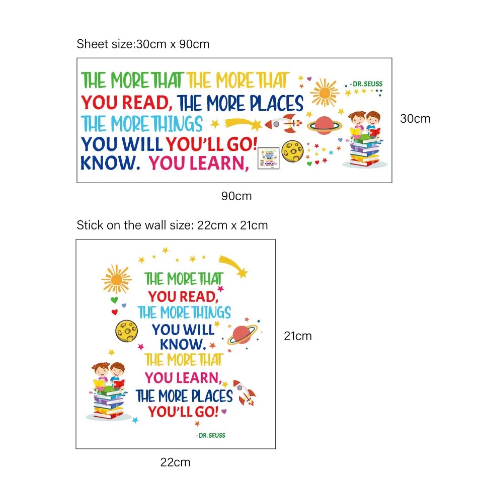 Wandsticker / Behang Citation