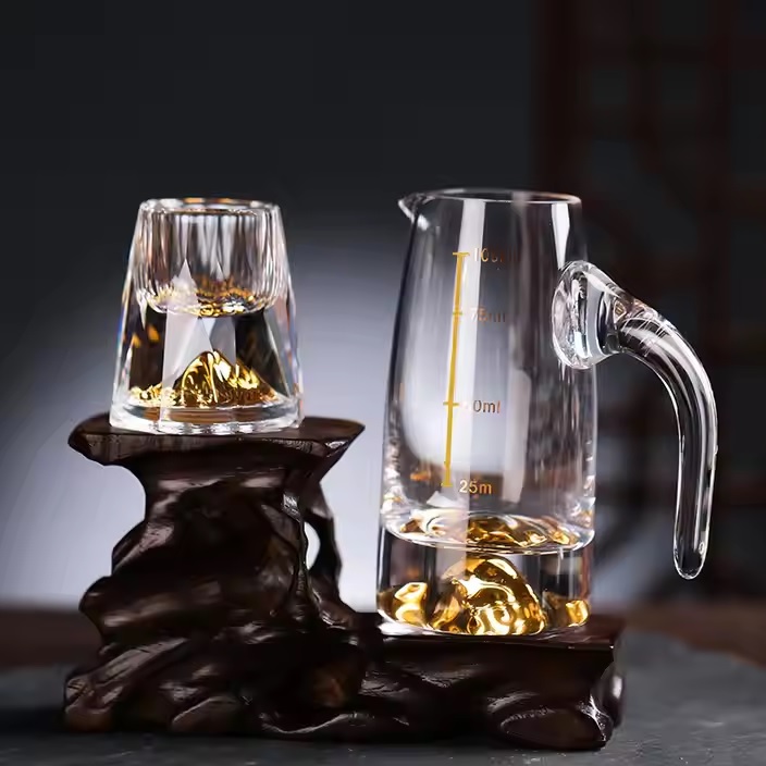 Kristallen maatkan met maatverdeling - Goud / Type3 / 100ml