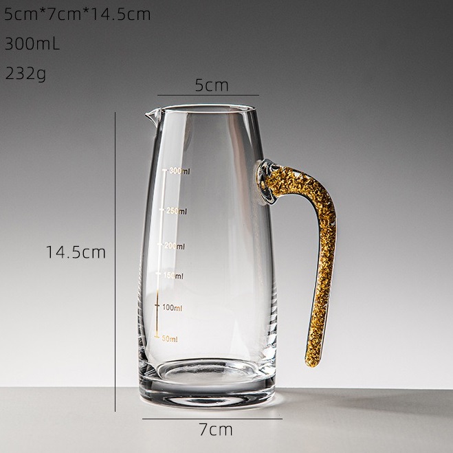 Kristallen maatkan met maatverdeling - Goud / Type3 / 100ml