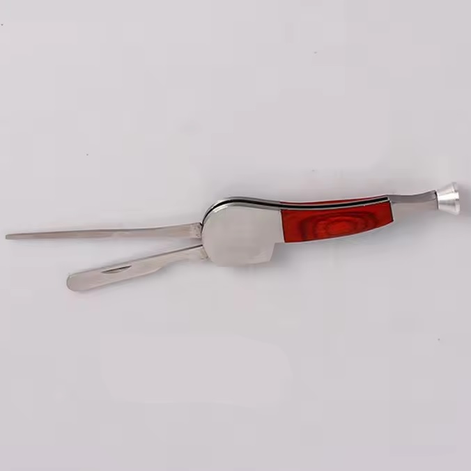 Tabakspijp bestek set - FT02562 / Donkerbruin