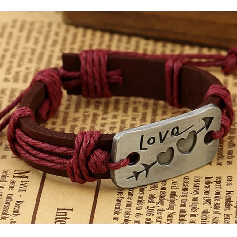 Armband Heart Arrow - Bruin