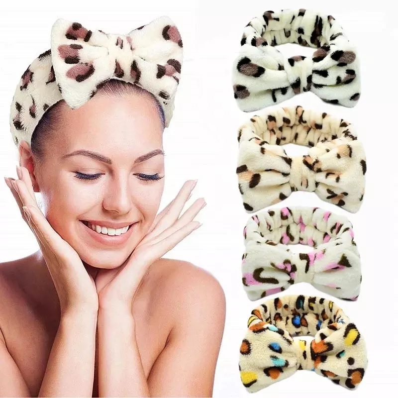 Cosmetische haarband LE-18959 - Bruin / Roze