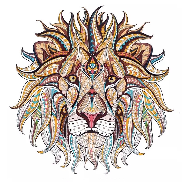Houten puzzel - Lion / S