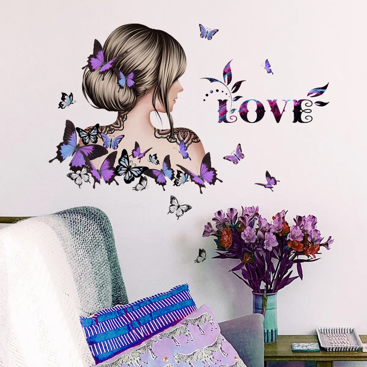Muursticker / Behang Love