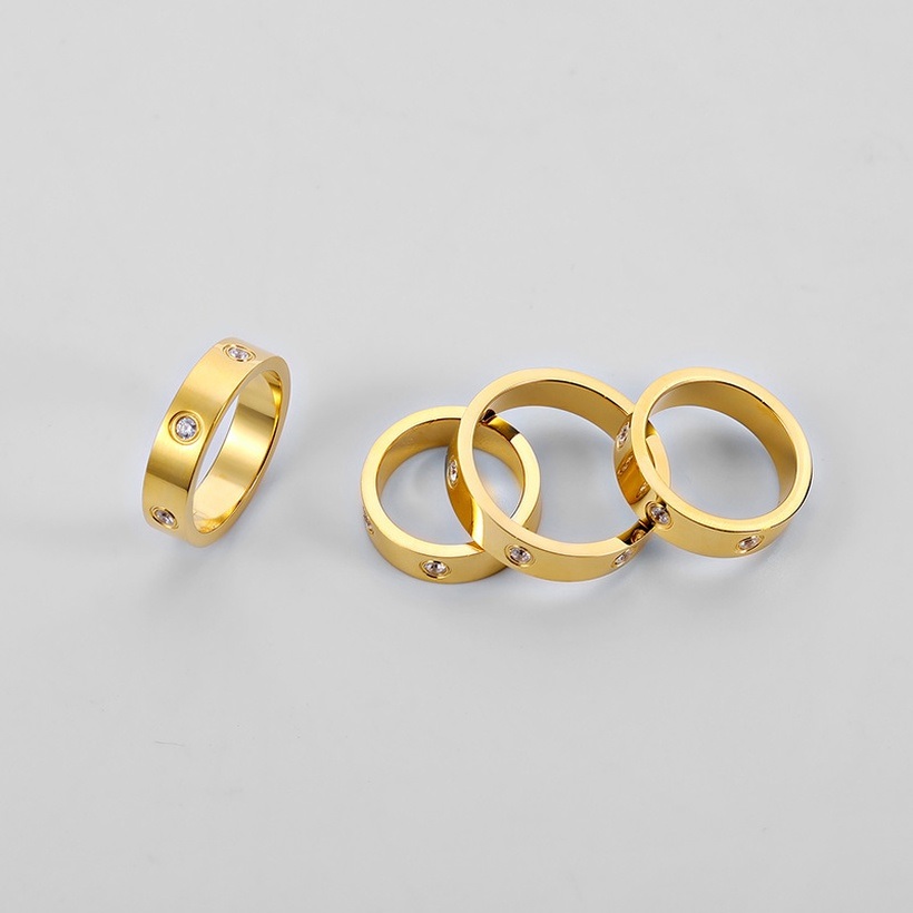 Ring NO-17351 - Goud / Roze / 65mm