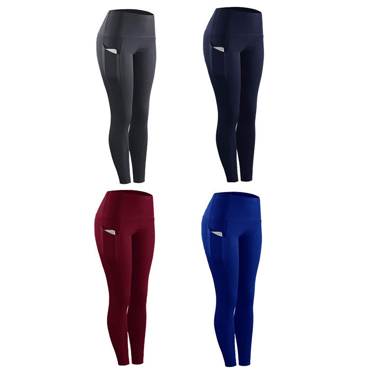 Dames leggings met zakken - Grijs / L