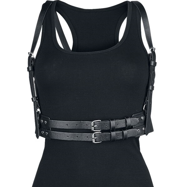 Dames Kunstlederen Harness - Bruin