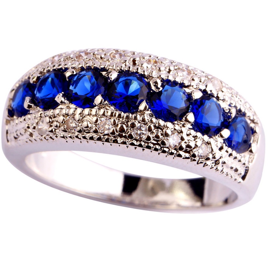 Ring GA-1265 - Zilver/ Blauw/ 55mm