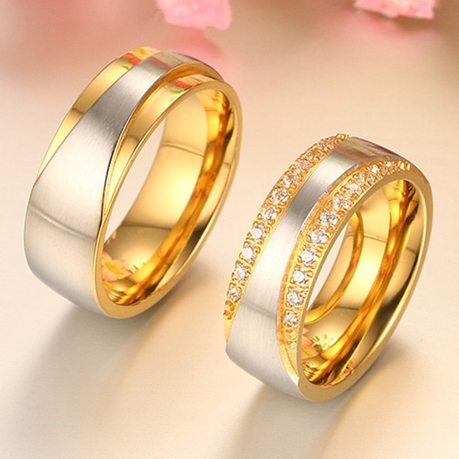 Heren Ring PR-4859 - Goud/Zilver/69mm