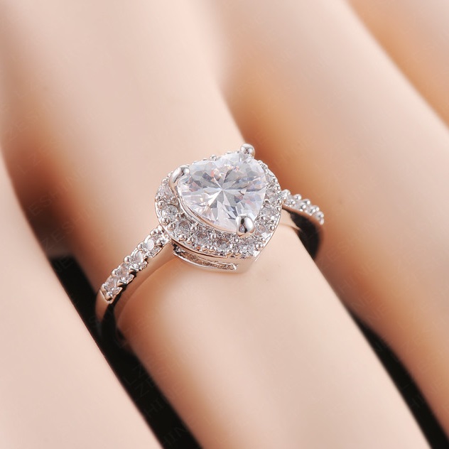 Ring Hartje - Zilver / 55mm