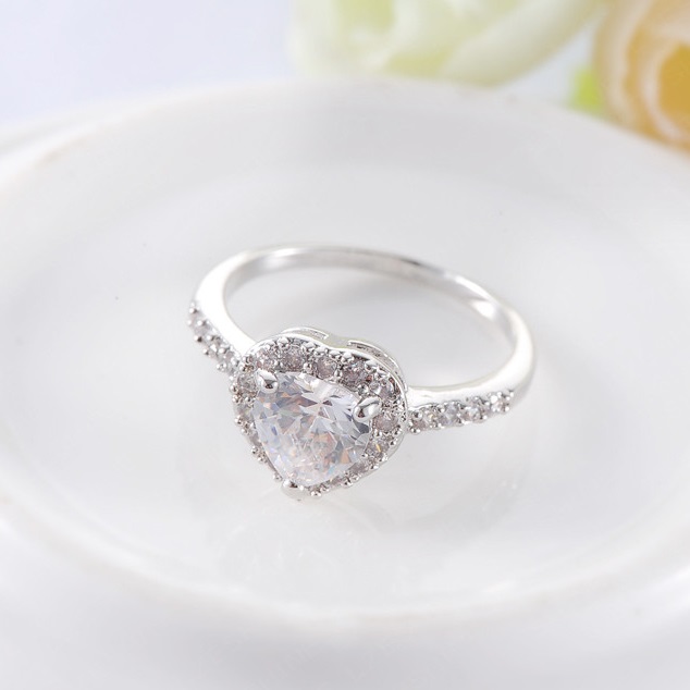 Ring Hartje - Zilver / 55mm