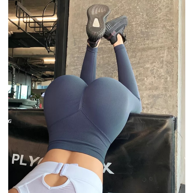 Elegant Push-up Leggings - Blauw / L