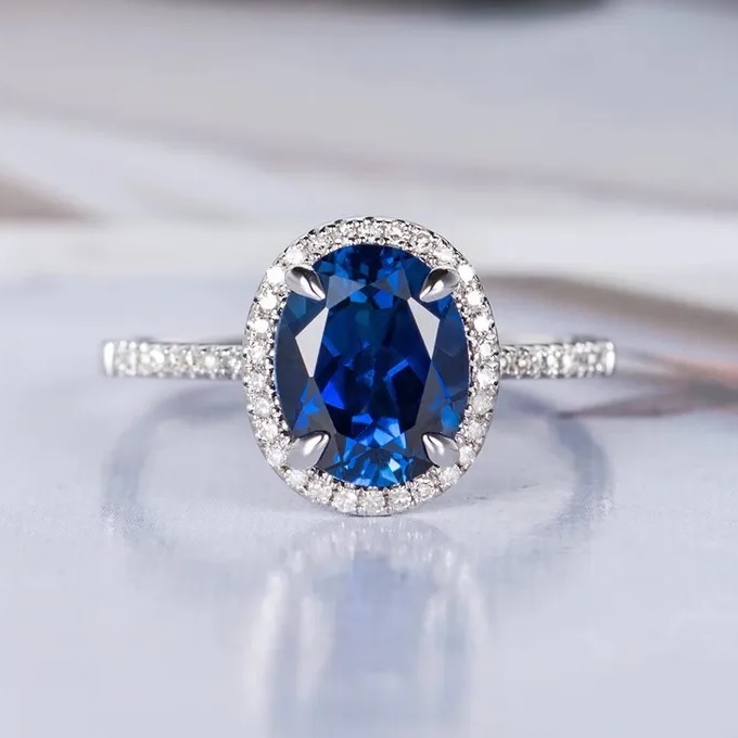 Ring RO-35617 Blue - Zilver / Blauw / 62mm