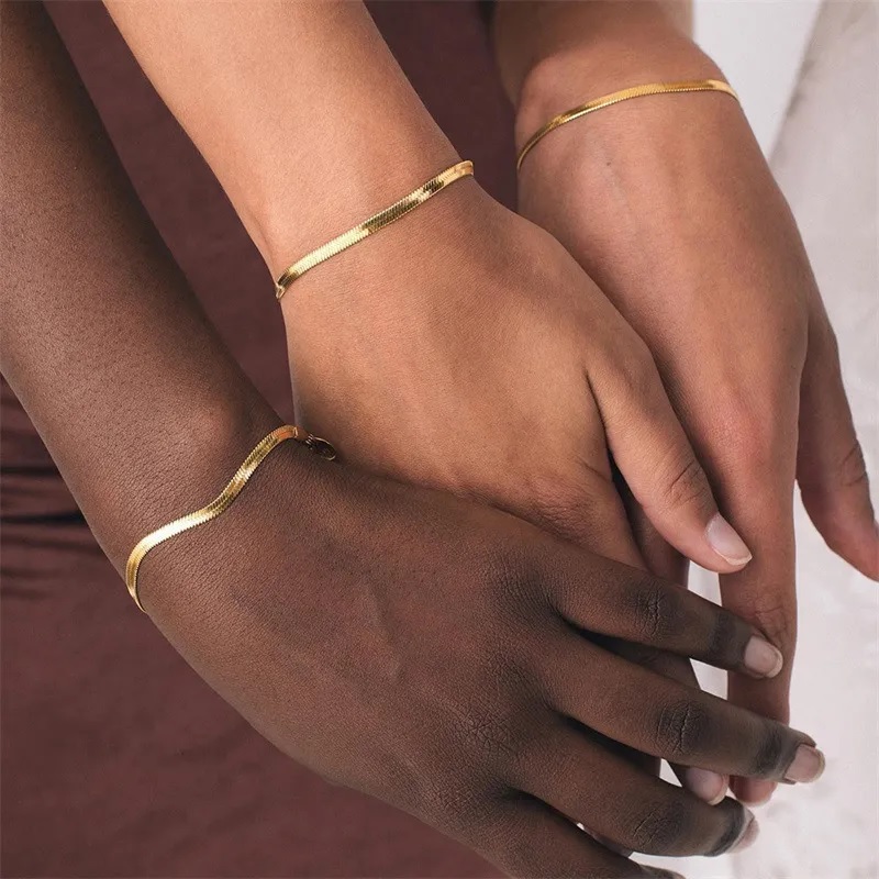 Armband SI-28536 - Goudroze / 5mm
