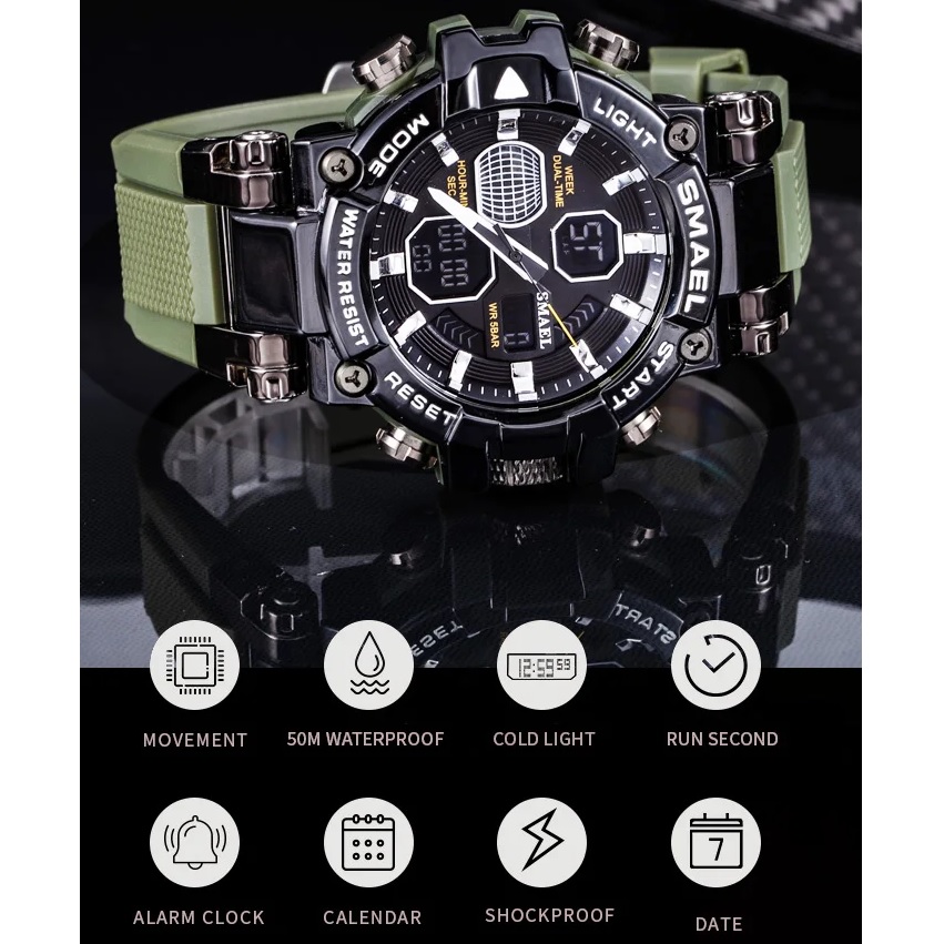 Horloge SMAEL DA-29495 - Rood