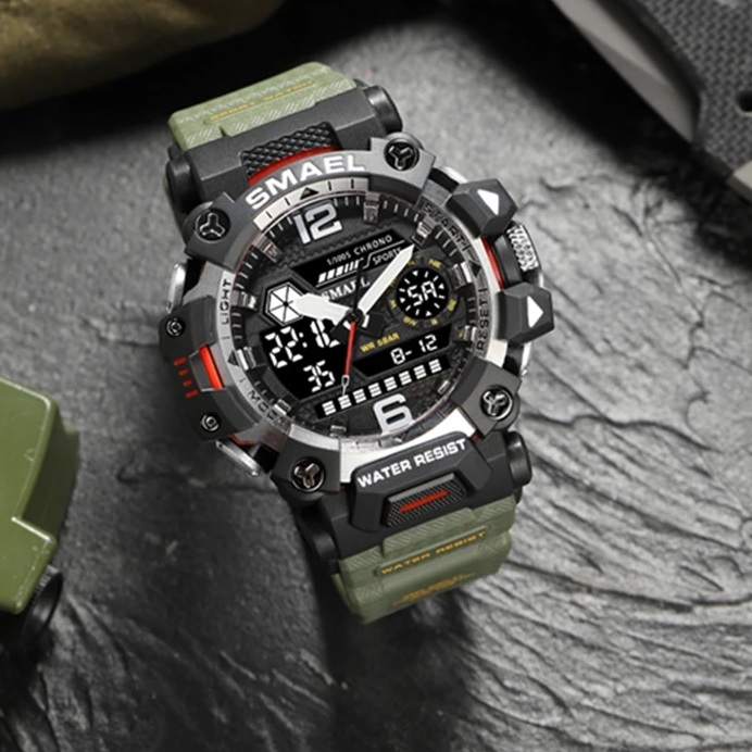 Horloge SMAEL GR-29429 - Zwart / Blauw