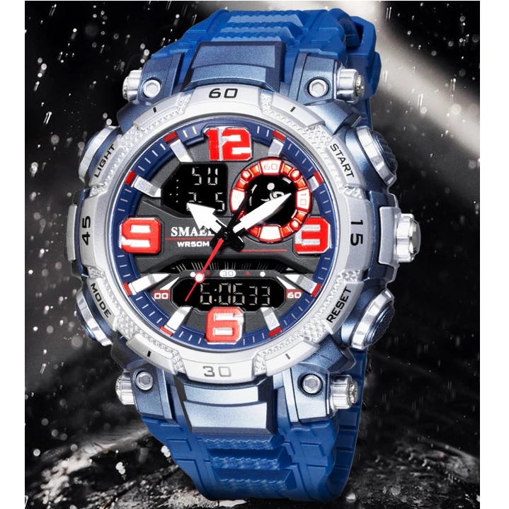 Horloge SMAEL JA-29475 - Zwart / Blauw