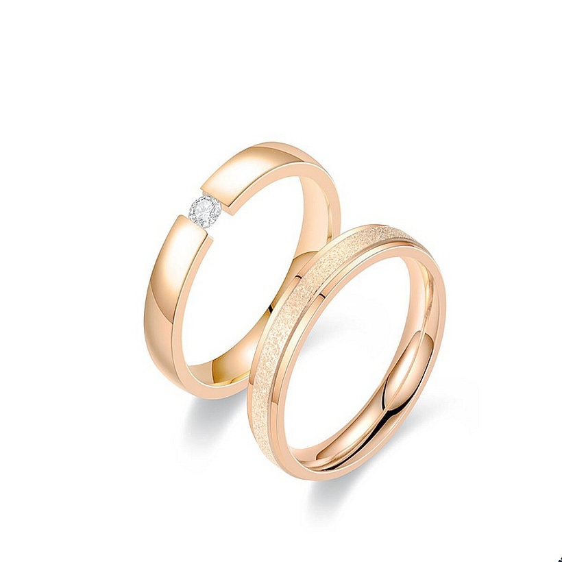 Damesring SY-17544 - Goud / Roze / 69mm