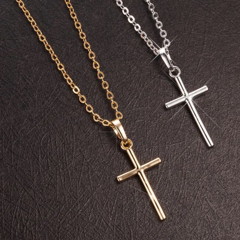 Halsketting US-34222 Cross - Zilver