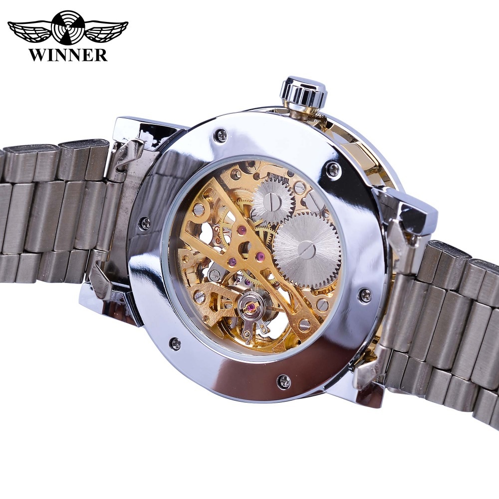 Horloge Winner BE-14436 - Zilver / Wit