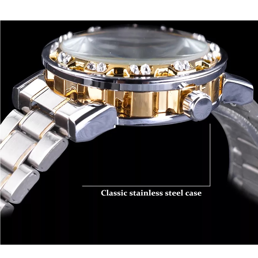 Horloge Winner BE-14436 - Zilver / Wit