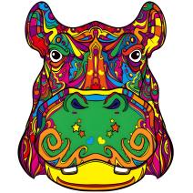Houten puzzel - Hippocampus / L
