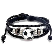 Armband Voetbal - Zwart