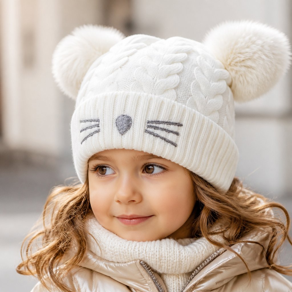 Kindermuts CU-12371 - Wit