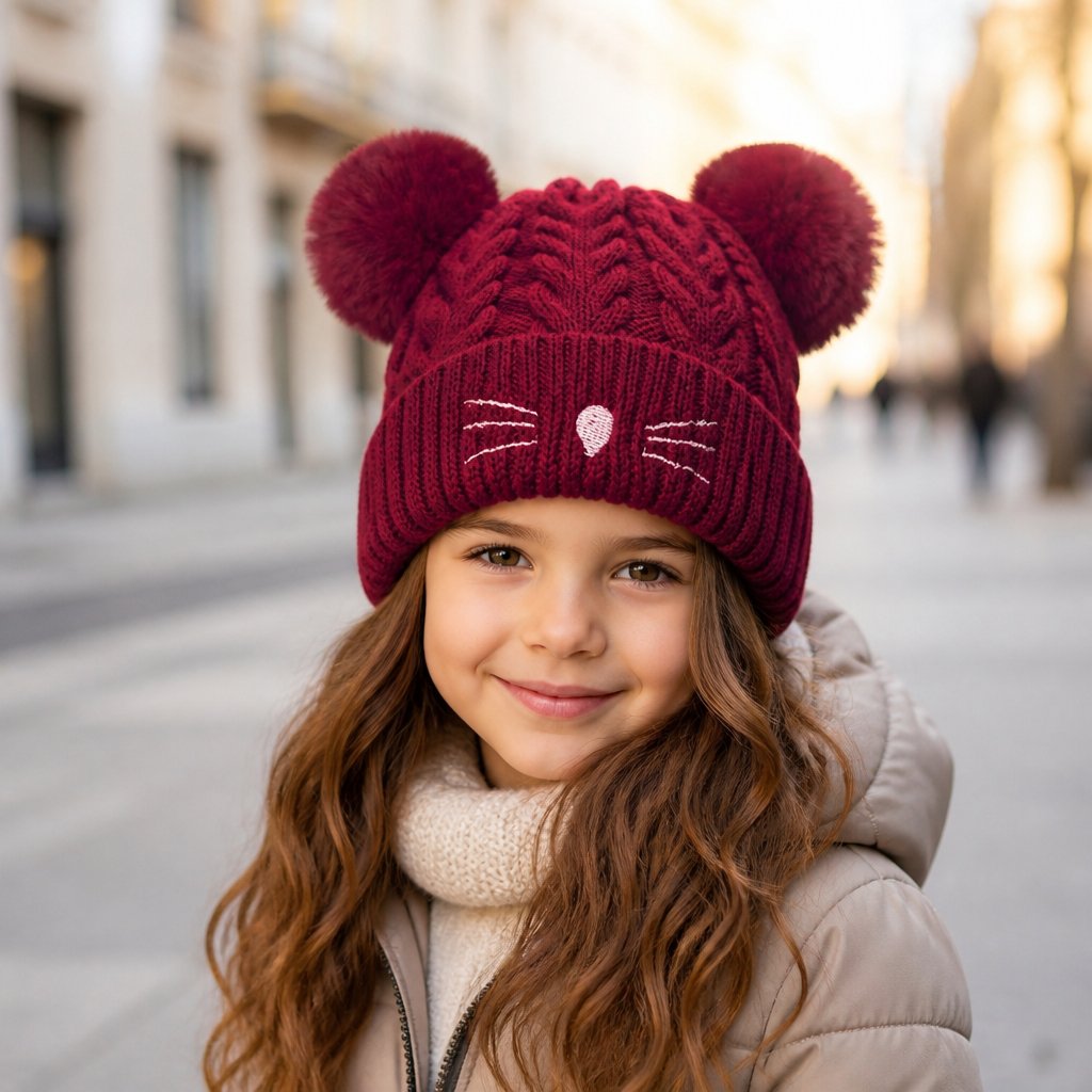Kindermuts CU-12373 - bordeaux