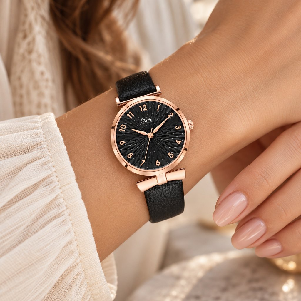 Horloge VE-13008 - Zwart