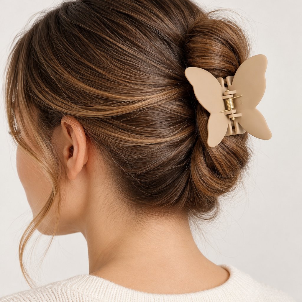 Haarclip ME-30218 - Lichtbruin