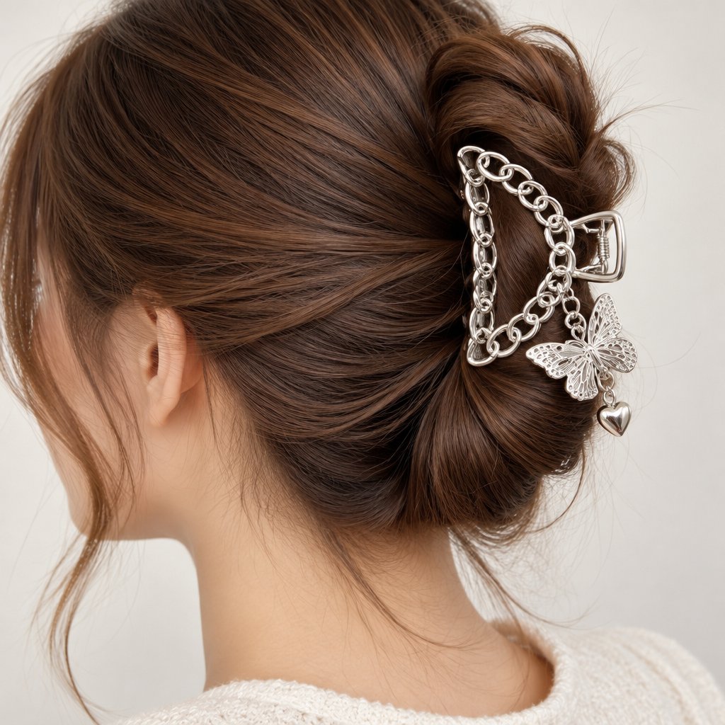 Haarclip Butterfly - Zilver / Type3